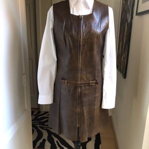 COPY - Vintage leather jumper made in France for Roos/Atkins California